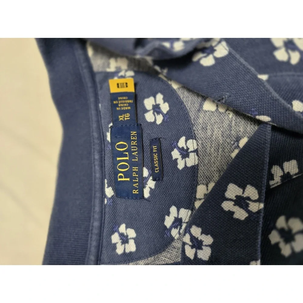 Polo Ralph Lauren Polo Shirt Mens XL Classic Fit‎ Hibiscus Floral Print
